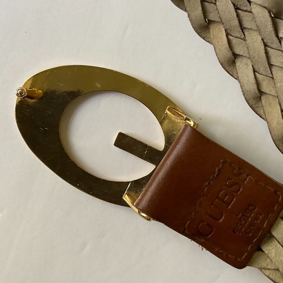 VINTAGE GUESS Women's Braided Woven Belt NWT Size L - Picture 3 of 8